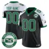 Men’s Philadelphia Eagles 2024 Throwback Vapor Limited Custom Jersey Est 1933 Patch Black Alternate
