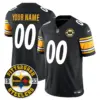 Men’s Pittsburgh Steelers 2024 Vapor Limited Custom Jersey Est 1933 Patch Black