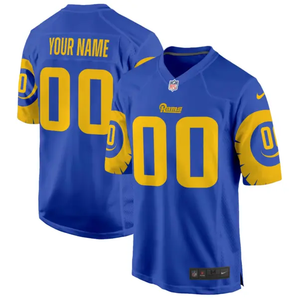 Men’s Los Angeles Rams Special Game Custom Jersey Royal