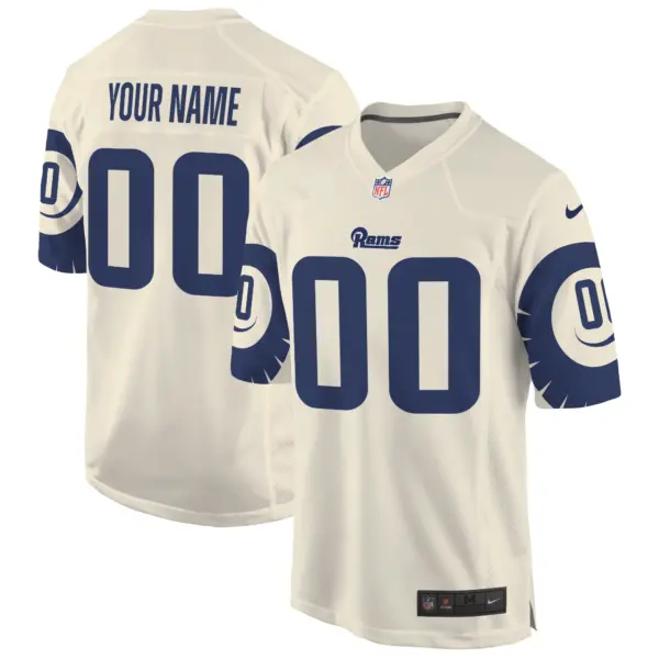 Men’s Los Angeles Rams Special Game Custom Jersey Bone