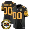 Men’s Pittsburgh Steelers 2024 Vapor Limited Custom Jersey Est 1933 Patch Color Rush