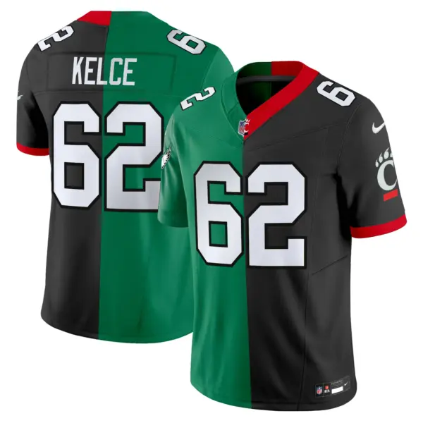 Men’s Half Philadelphia Eagles College Football Vapor Limited Jersey Jason Kelce Jersey