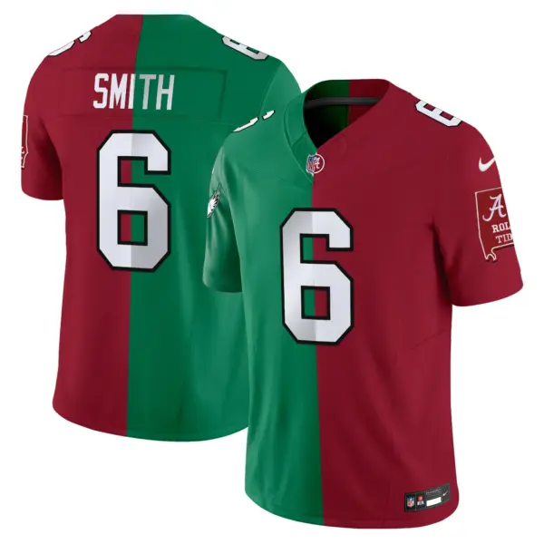 Men’s Half Philadelphia Eagles College Football Vapor Limited Jersey Devonta Smith Jersey