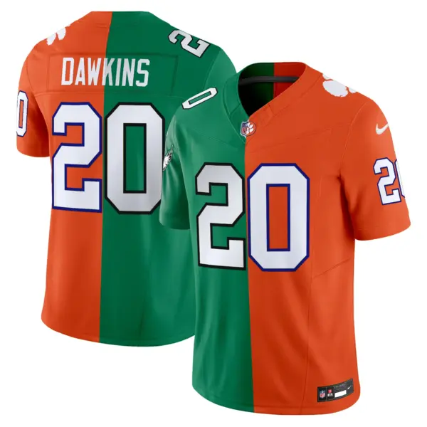 Men’s Half Philadelphia Eagles College Football Vapor Limited Jersey Brian Dawkins Jersey