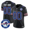 Men’s Buffalo Bills 2024 Vapor Limited Custom Jersey Est 1960 Patch Black