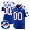 Men’s Buffalo Bills 2024 Vapor Limited Custom Jersey Est 1960 Patch Royal Alternate