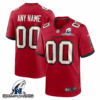 Tampa Bay Buccaneers NFC Championship Patch Game Men Custom Jersey – Red
