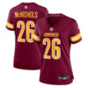 Jeremy McNichols 26 Washington Commanders Women’s Game Jersey – Burgundy