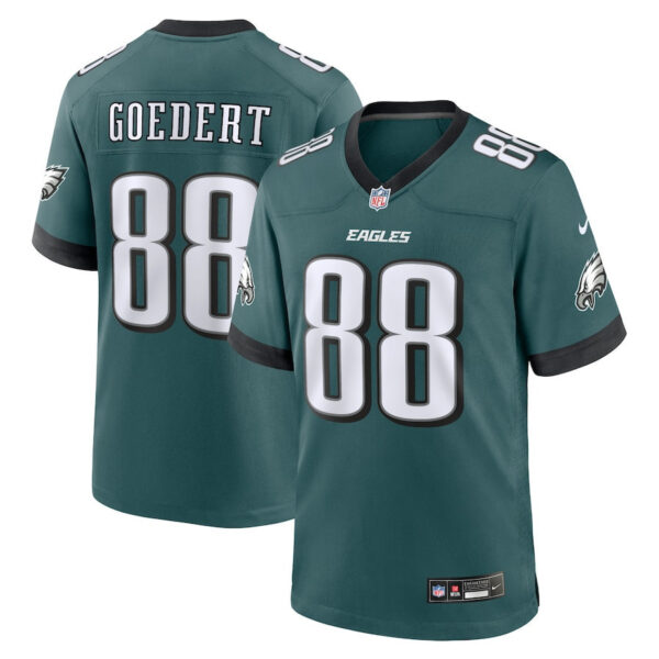 Dallas Goedert 88 Philadelphia Eagles Team Game Men Jersey – Midnight Green