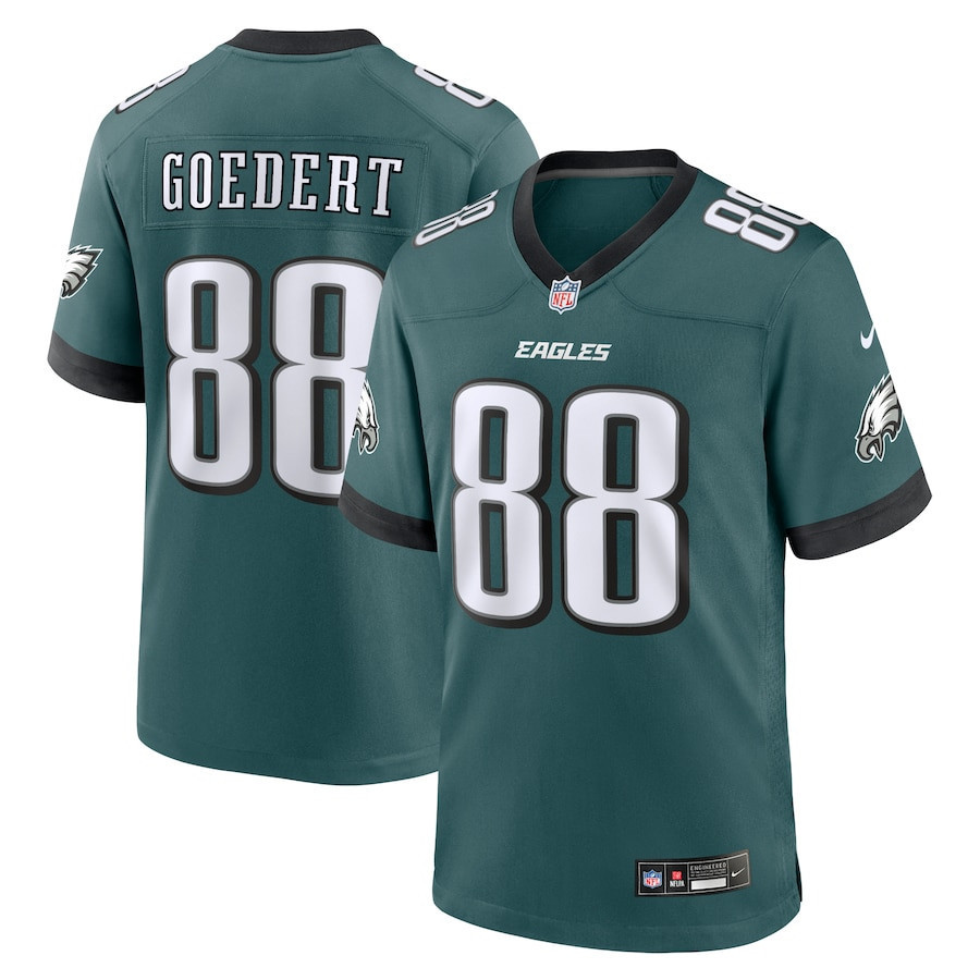 Dallas Goedert 88 Philadelphia Eagles Team Game Men Jersey – Midnight Green