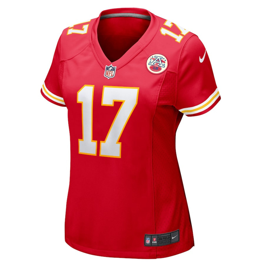 Mecole Hardman 17 Kansas City Chiefs Women’s Game Jersey – Red - Image 2