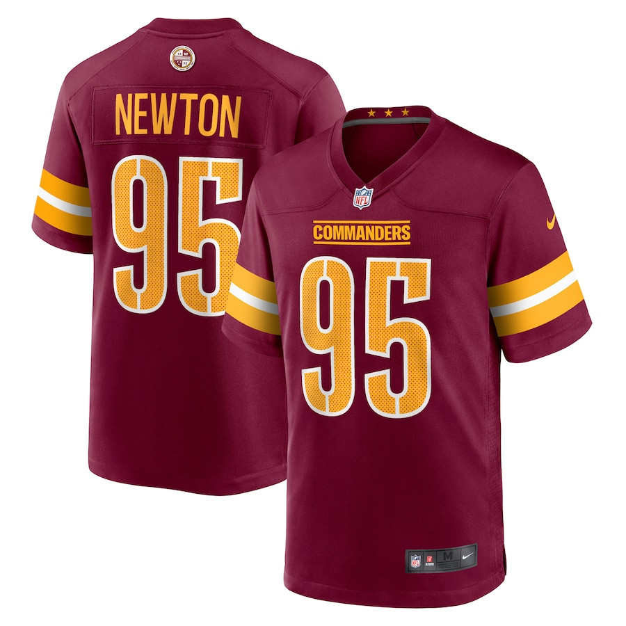 Jer’Zhan Newton 95 Washington Commanders Game Men Jersey – Burgundy