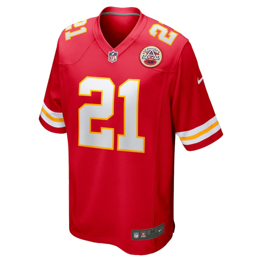 Jaden Hicks 21 Kansas City Chiefs Game Men Jersey – Red - Image 2