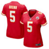 Marquise Brown 5 Kansas City Chiefs Women’s Game Jersey – Red