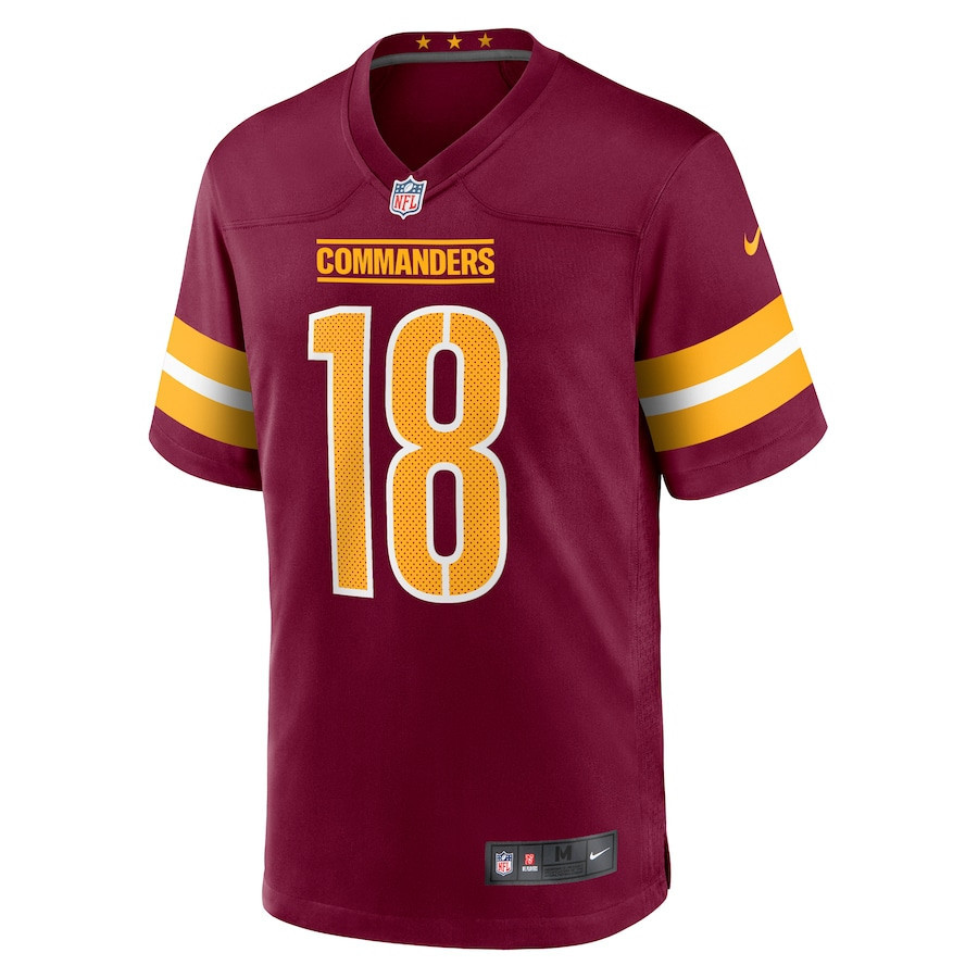 Marcus Mariota 18 Washington Commanders Game Men Jersey – Burgundy - Image 2