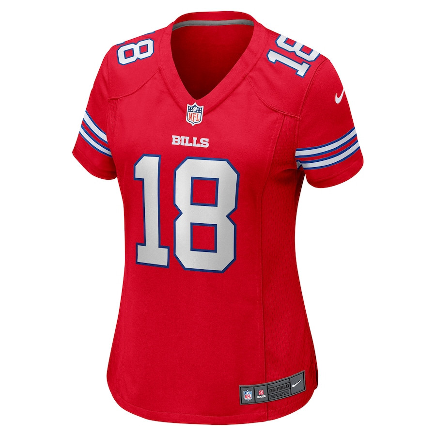 Amari Cooper 18 Buffalo Bills Women’s 2nd Alternate Game Jersey – Red - Image 2