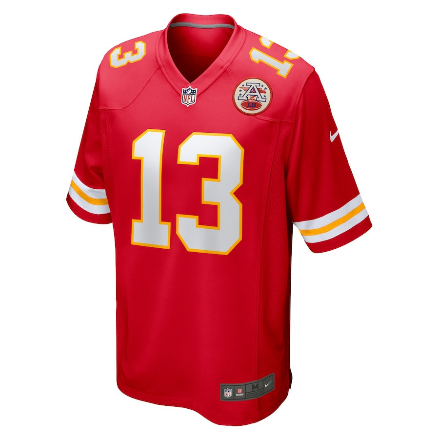 Chris Oladokun 13 Kansas City Chiefs Game Men Jersey – Red - Image 2