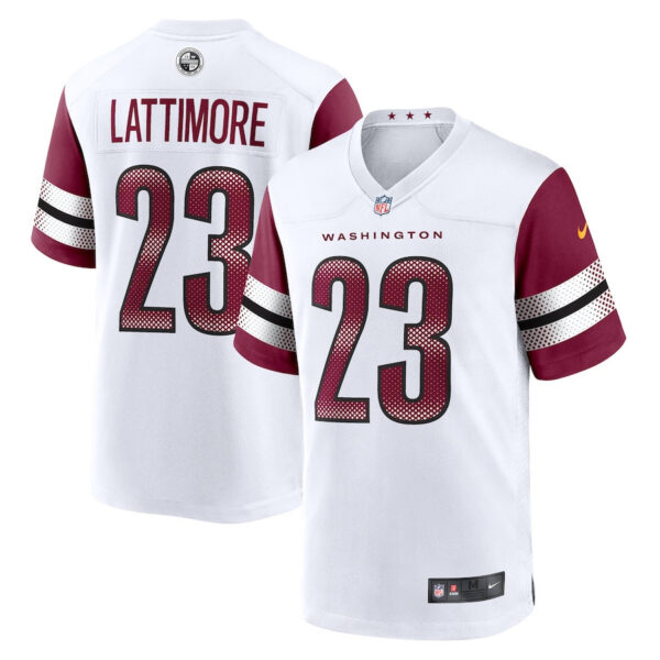 Marshon Lattimore 23 Washington Commanders Game Men Jersey – White