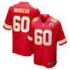 Hunter Nourzad 60 Kansas City Chiefs Game Men Jersey – Red