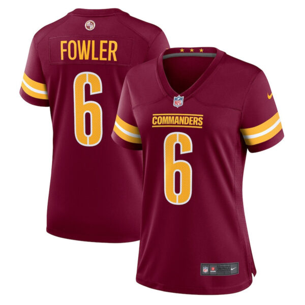 Dante Fowler Jr. 6 Washington Commanders Women’s Game Jersey – Burgundy
