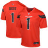 Stefon Diggs 1 Houston Texans Team Player Alternate Game YOUTH Jersey – Orange