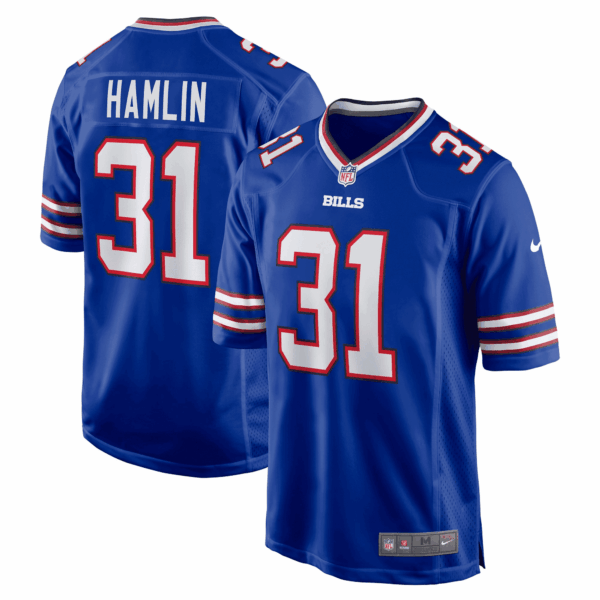 Damar Hamlin Buffalo Bills Game Player Jersey – Royal Jersey