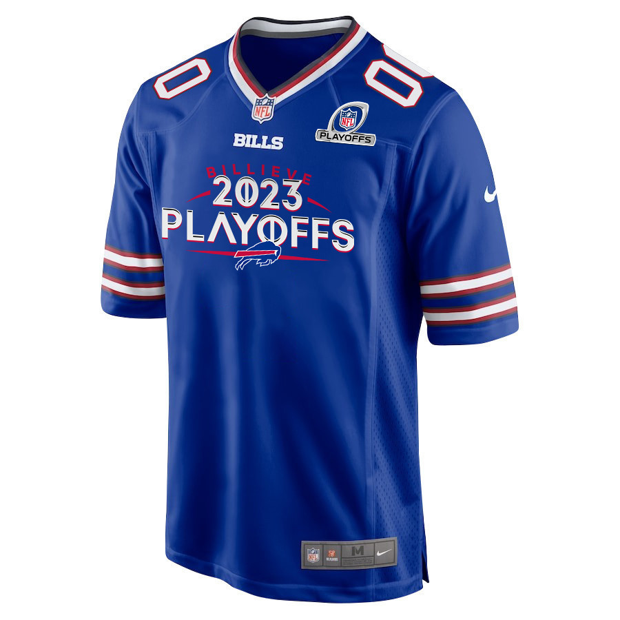 Buffalo Bills Billieve 2023 Playoffs Game Men Custom Jersey – Royal - Image 2