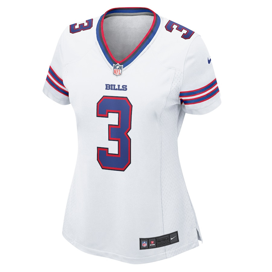Damar Hamlin 3 Buffalo Bills Women’s Game Jersey – White - Image 2