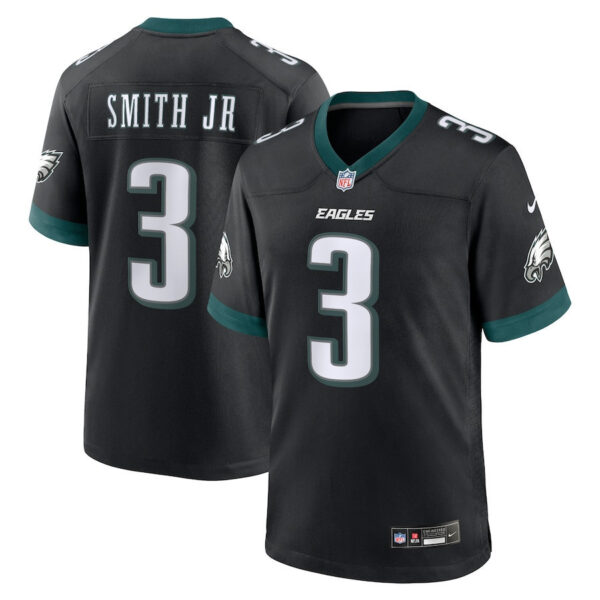 Nolan Smith 3 Philadelphia Eagles Alternate Game Men Jersey – Black