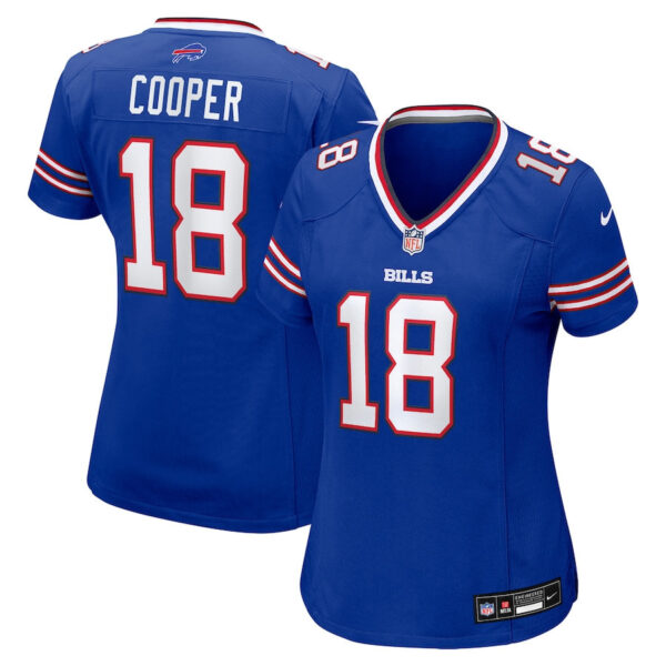 Amari Cooper 18 Buffalo Bills Women’s Game Jersey – Royal