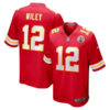Jared Wiley 12 Kansas City Chiefs Game Men Jersey – Red