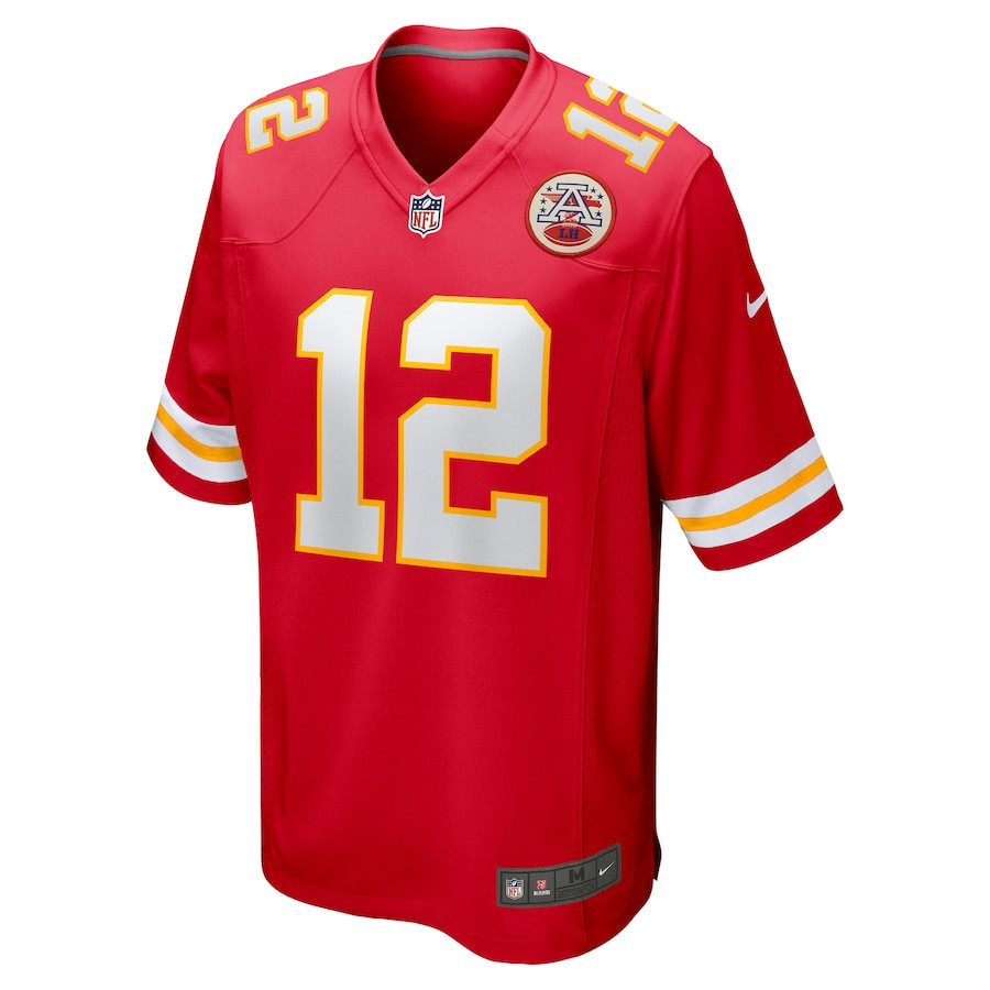 Jared Wiley 12 Kansas City Chiefs Game Men Jersey – Red - Image 2