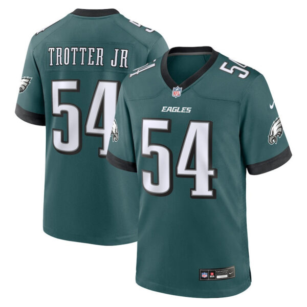 Jeremiah Trotter Jr. 54 Philadelphia Eagles Game Men Jersey – Green