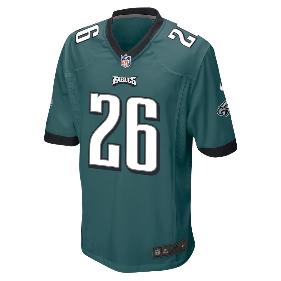Saquon Barkley 26 Signed Philadelphia Eagles Game Men Jersey – Midnight Green - Image 2