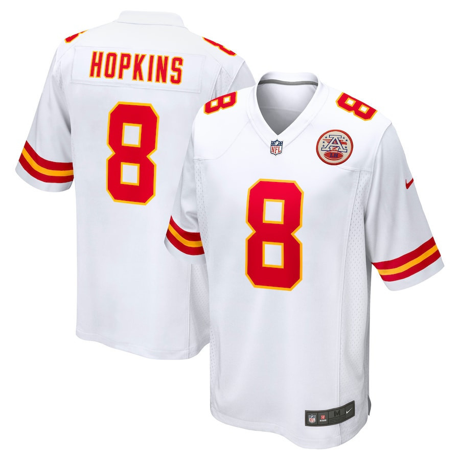 DeAndre Hopkins 8 Kansas City Chiefs Player Game Men Jersey – White