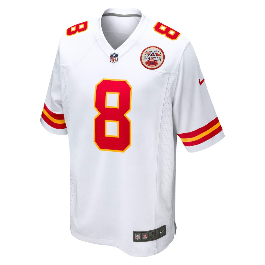 DeAndre Hopkins 8 Kansas City Chiefs Player Game Men Jersey – White - Image 2