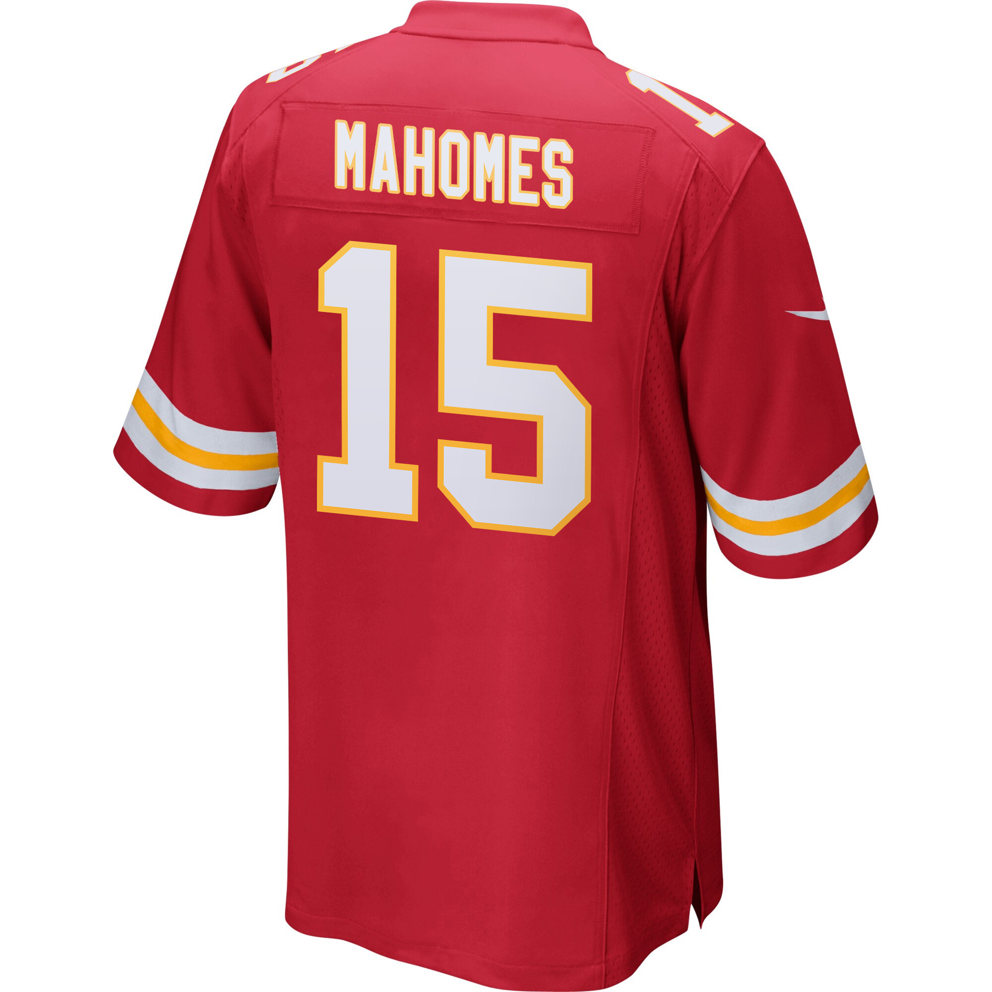 Patrick Mahomes 15 Kansas City Chiefs Super Bowl LIX Champions Patch ‘New Orleans – Where Passion Ignites’ EMBROIDERED Game Men Jersey – Red - Image 2