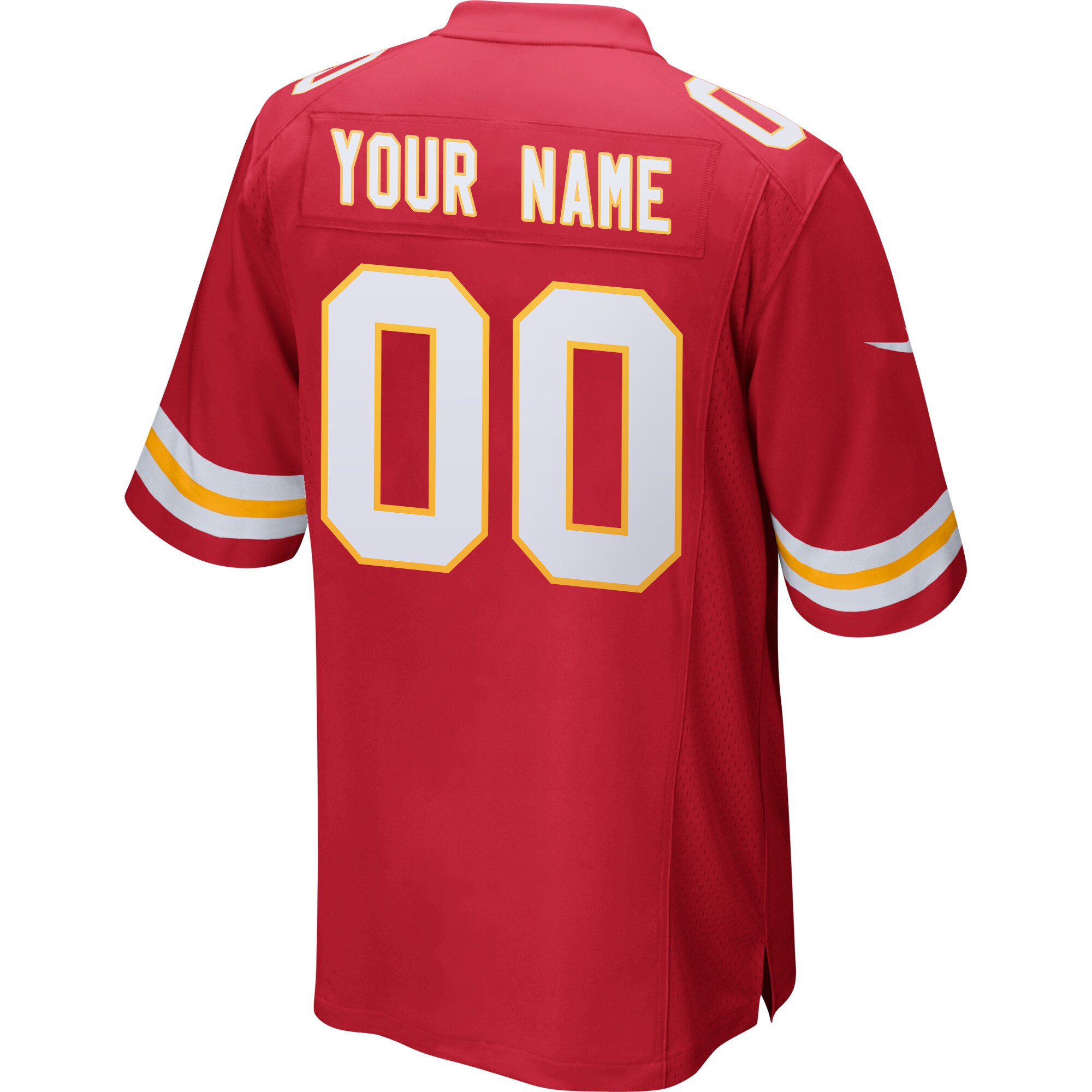 Kansas City Chiefs Super Bowl LIX Champions Patch ‘New Orleans – A Symphony of Sport’ EMBROIDERED Game Men Custom Jersey – Red - Image 2