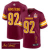 Dorance Armstrong 92 Washington Commanders Super Bowl LIX Champions Patch ‘New Orleans – The Ultimate Showdown’ EMBROIDERED Game Men Jersey – Burgundy