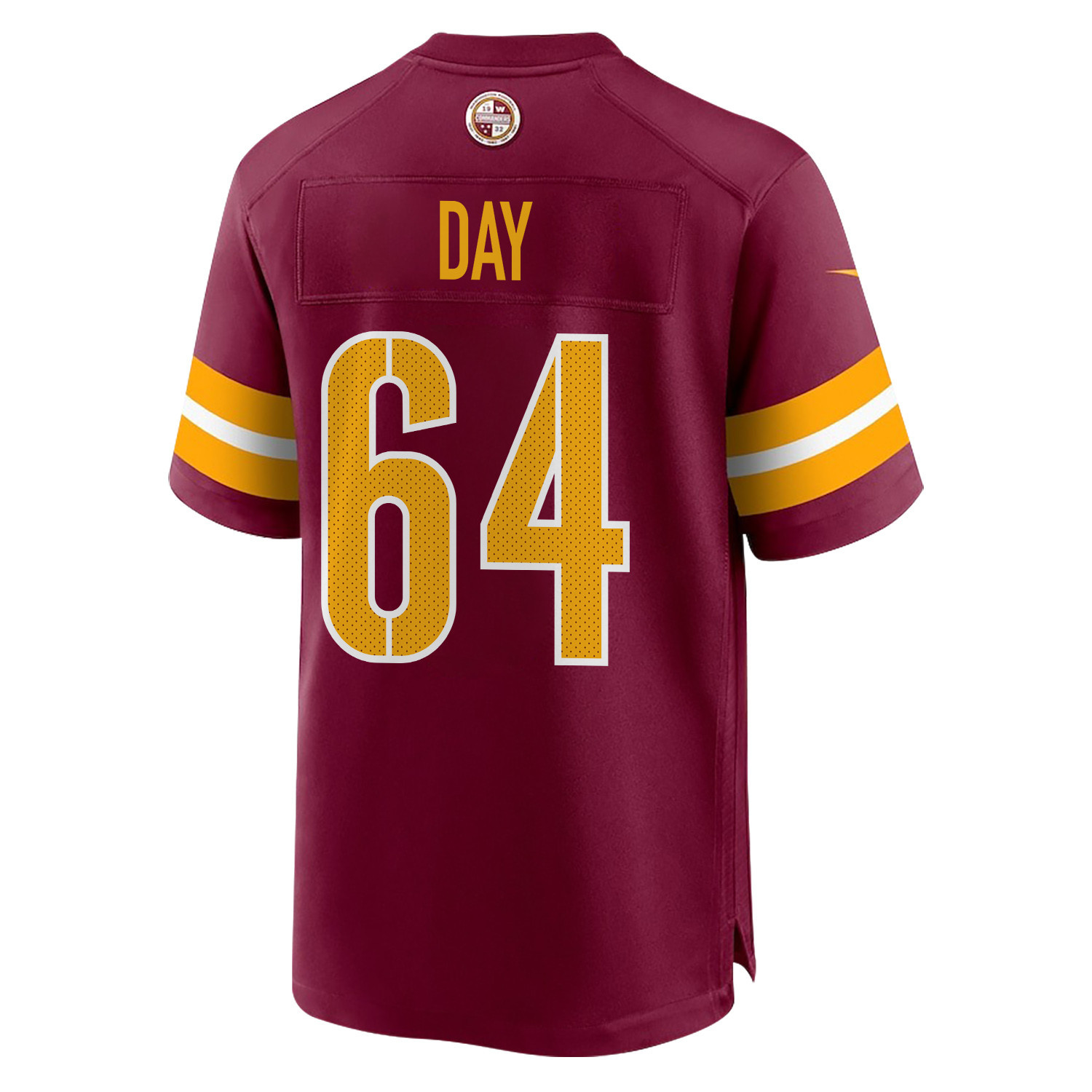 Sheldon Day 64 Washington Commanders Super Bowl LIX Champions Patch ‘New Orleans – A Symphony of Sport’ EMBROIDERED Game Men Jersey – Burgundy - Image 2