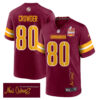 Jamison Crowder 80 Washington Commanders Super Bowl LIX Champions Patch ‘New Orleans – The Ultimate Showdown’ EMBROIDERED Game Men Jersey – Burgundy