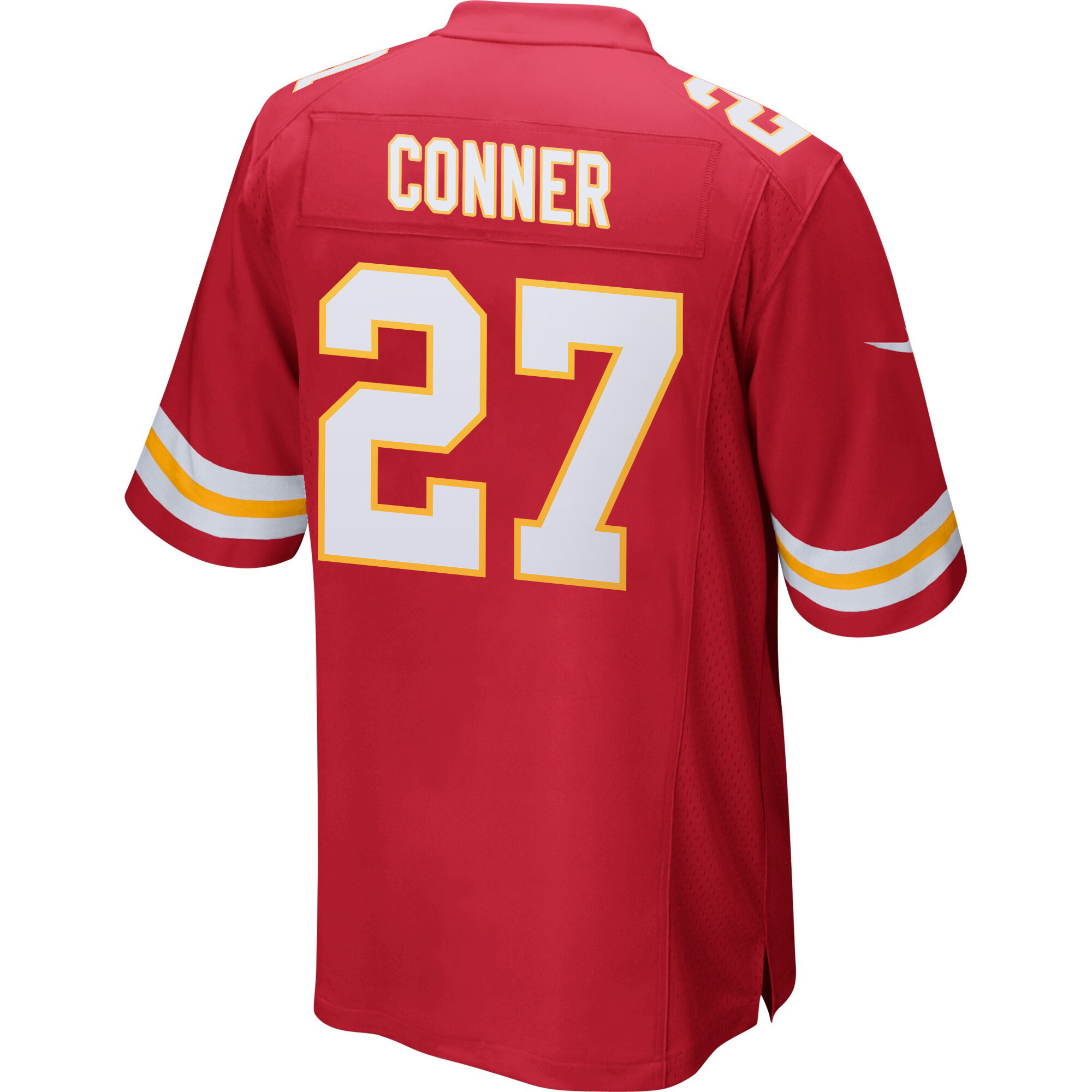 Chamarri Conner 27 Kansas City Chiefs Super Bowl LIX Champions Patch ‘New Orleans – Where Legends Are Made’ EMBROIDERED Game Men Jersey – Red - Image 2