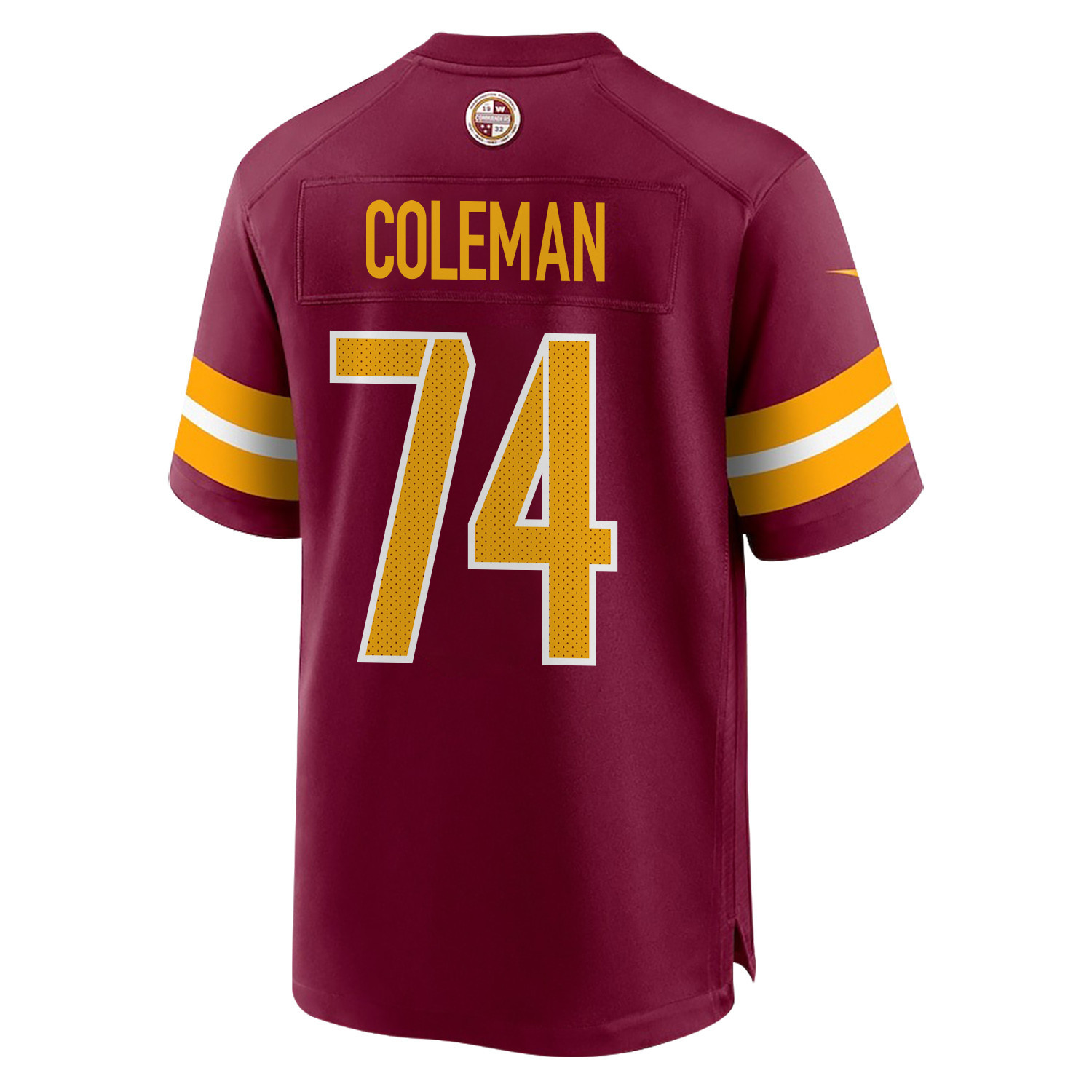 Brandon Coleman 74 Washington Commanders Super Bowl LIX Champions Patch ‘New Orleans – The Ultimate Showdown’ EMBROIDERED Game Men Jersey – Burgundy - Image 2