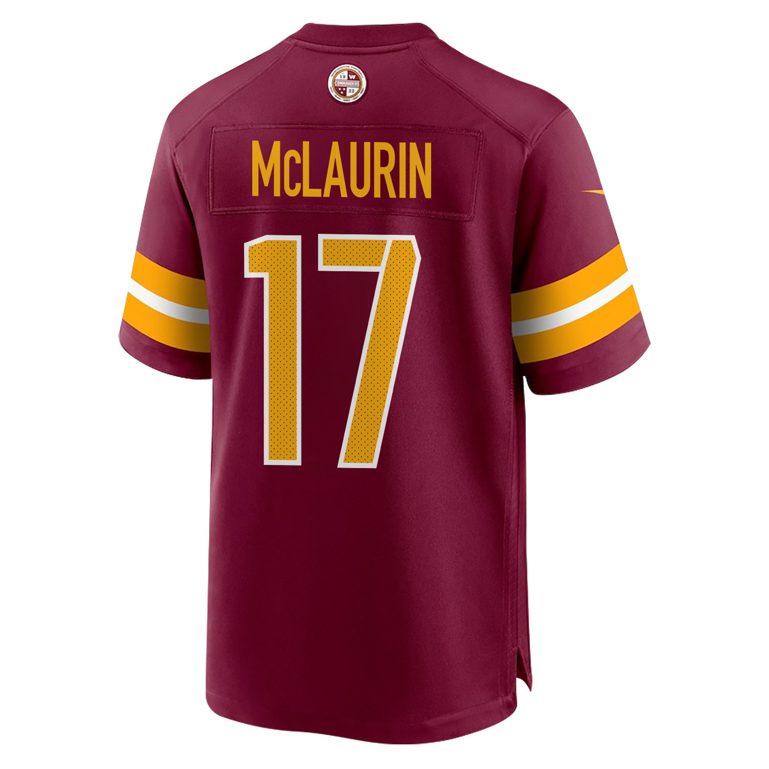 Terry McLaurin 17 Washington Commanders Super Bowl LIX Champions Patch ‘New Orleans – A Symphony of Sport’ EMBROIDERED Game Men Jersey – Burgundy - Image 2
