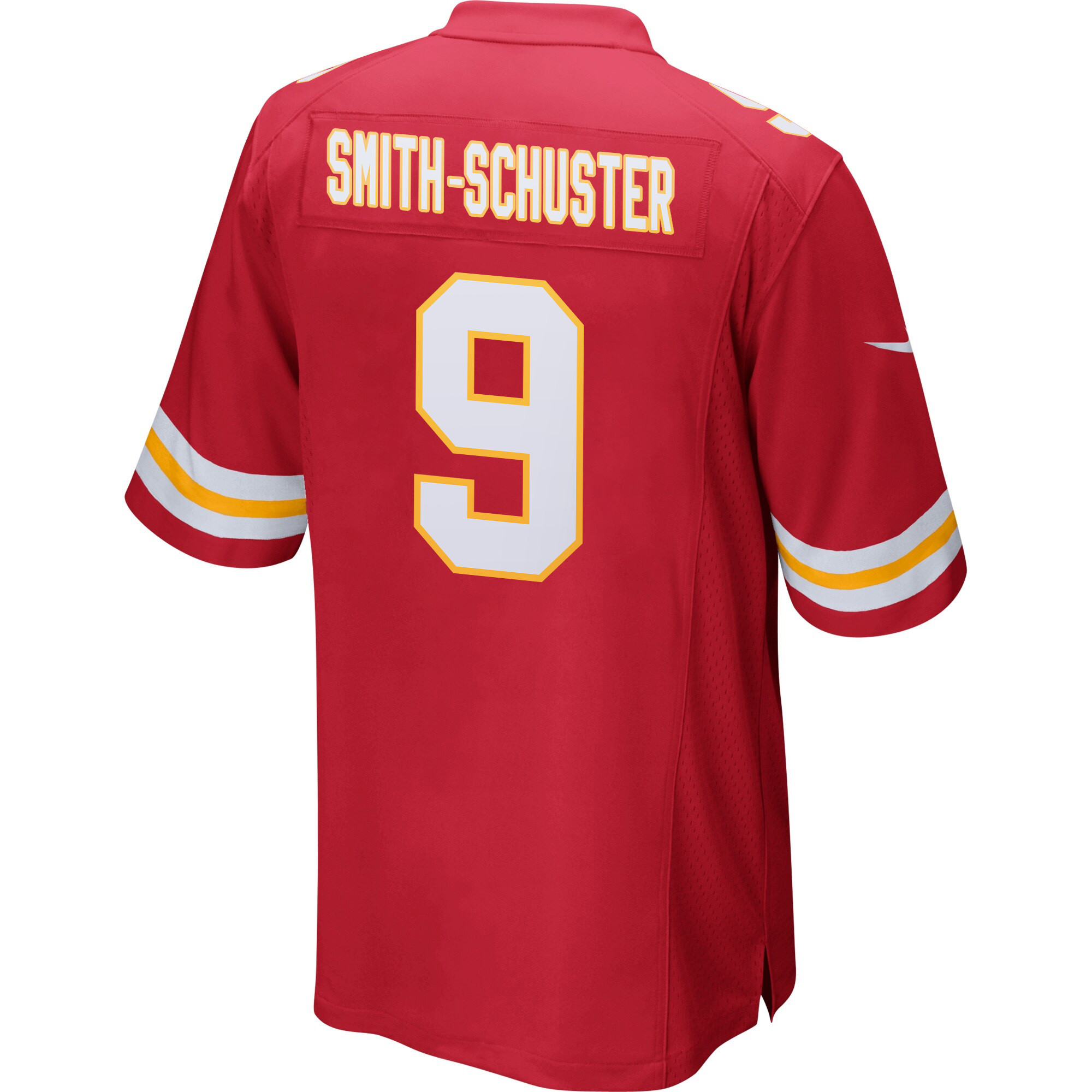 JuJu Smith-Schuster 9 Kansas City Chiefs Super Bowl LIX Champions Patch ‘New Orleans – Where Passion Ignites’ EMBROIDERED Game Men Jersey – Red - Image 2