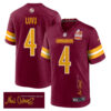 Frankie Luvu 4 Washington Commanders Super Bowl LIX Champions Patch ‘New Orleans – Where Passion Ignites’ EMBROIDERED Game Men Jersey – Burgundy