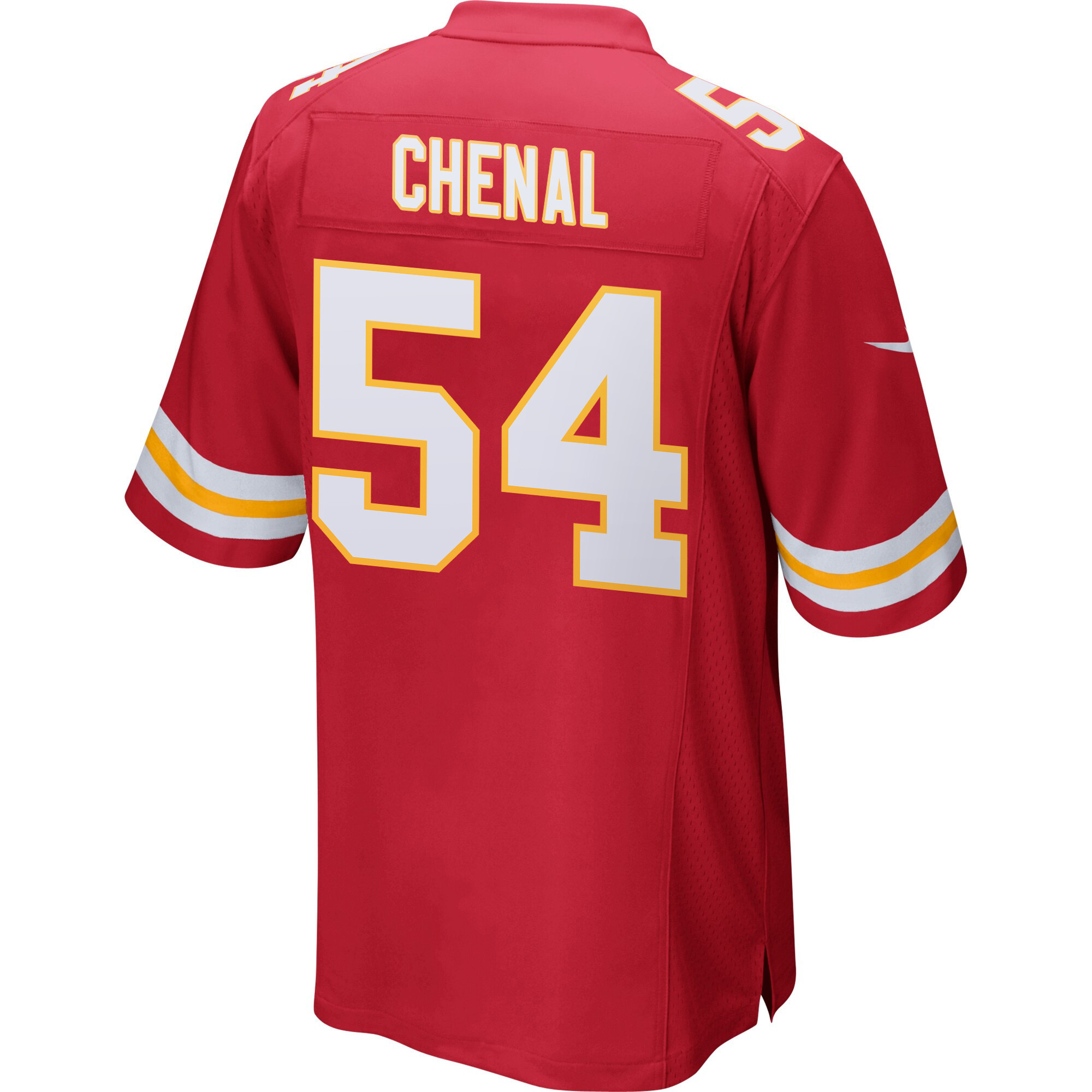 Leo Chenal 54 Kansas City Chiefs Super Bowl LIX Champions Patch ‘New Orleans – The Ultimate Showdown’ EMBROIDERED Game Men Jersey – Red - Image 2