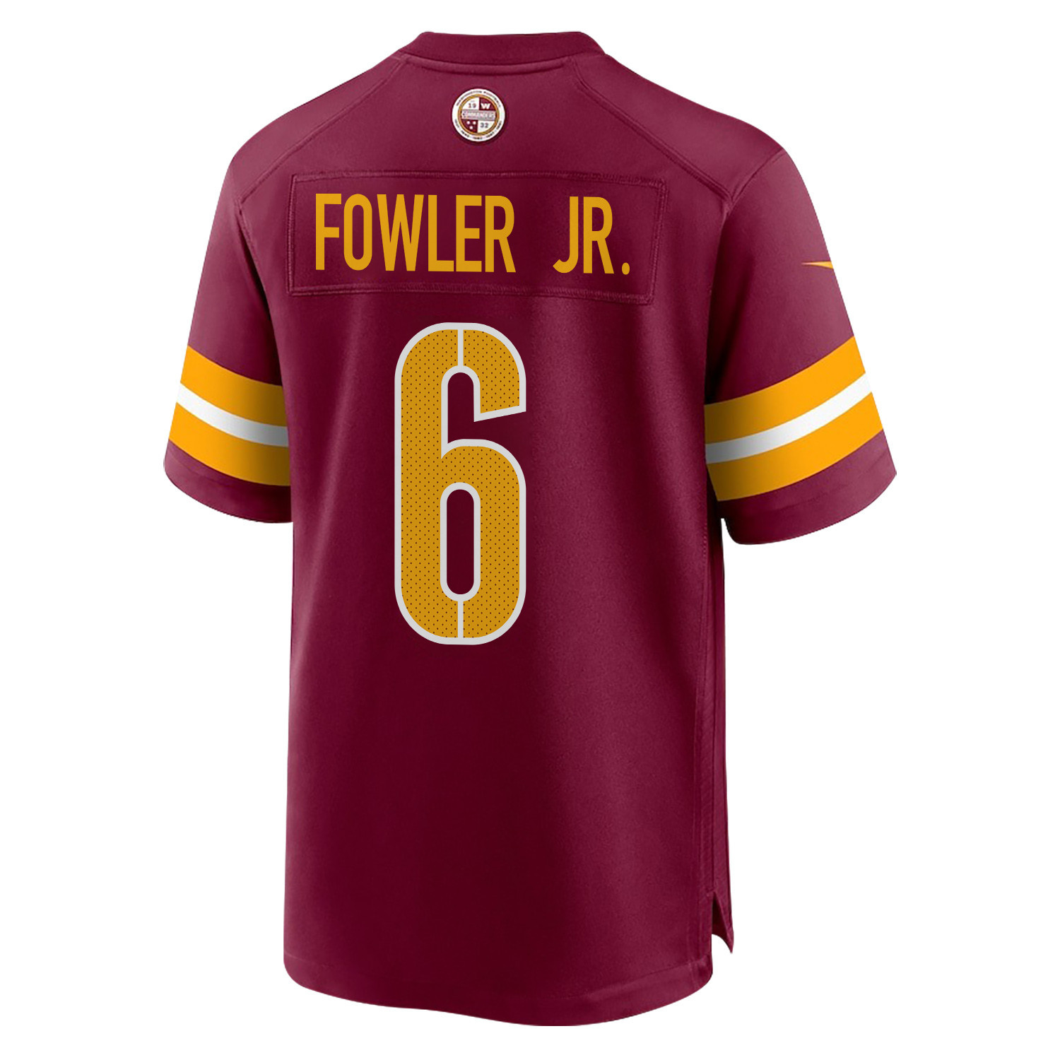Dante Fowler Jr. 6 Washington Commanders Super Bowl LIX Champions Patch ‘New Orleans – A Symphony of Sport’ EMBROIDERED Game Men Jersey – Burgundy - Image 2