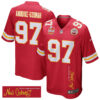 Felix Anudike-Uzomah 97 Kansas City Chiefs Super Bowl LIX Champions Patch ‘New Orleans – Where Legends Are Made’ EMBROIDERED Game Men Jersey – Red