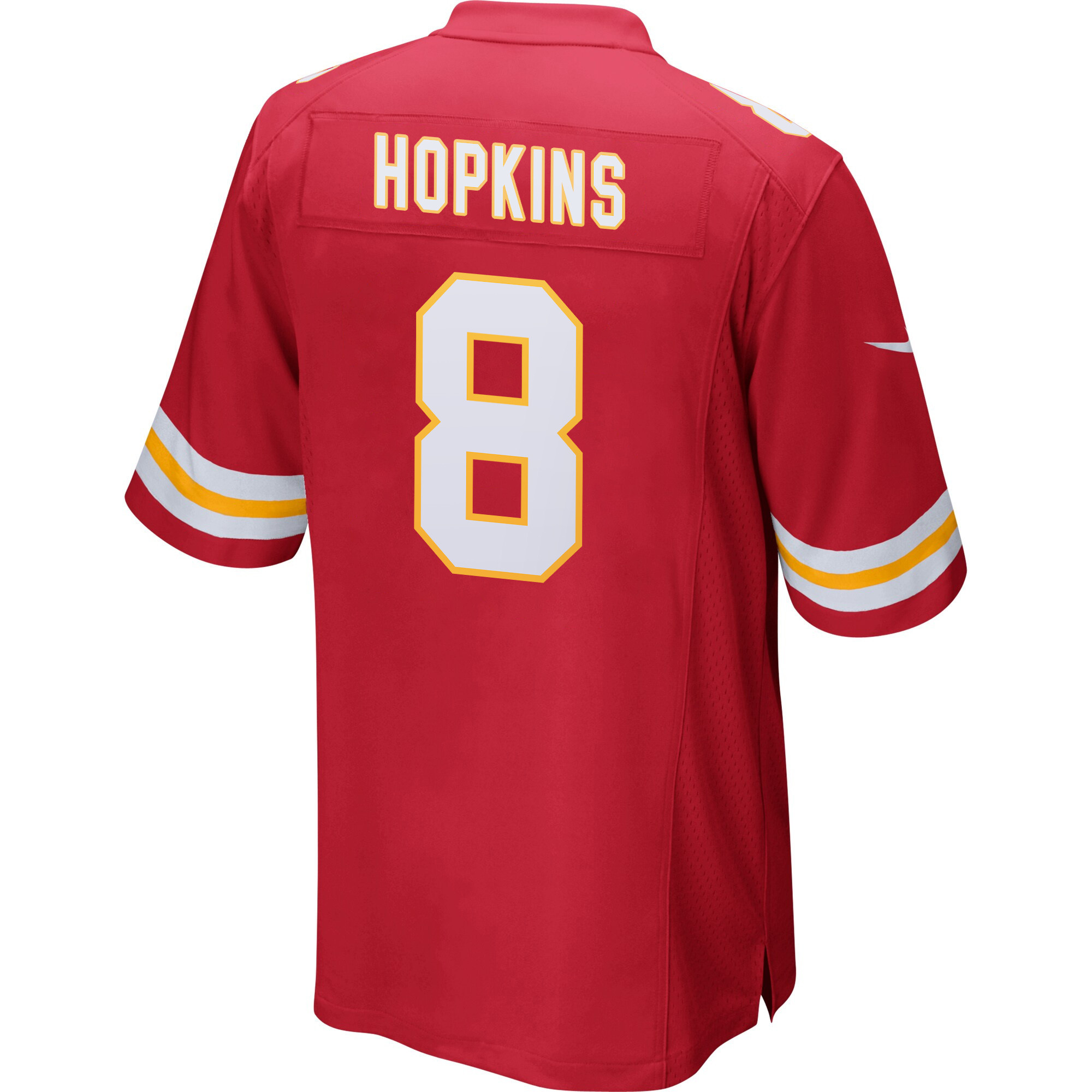 DeAndre Hopkins 8 Kansas City Chiefs Super Bowl LIX Champions Patch ‘New Orleans – Where Legends Are Made’ EMBROIDERED Game Men Jersey – Red - Image 2